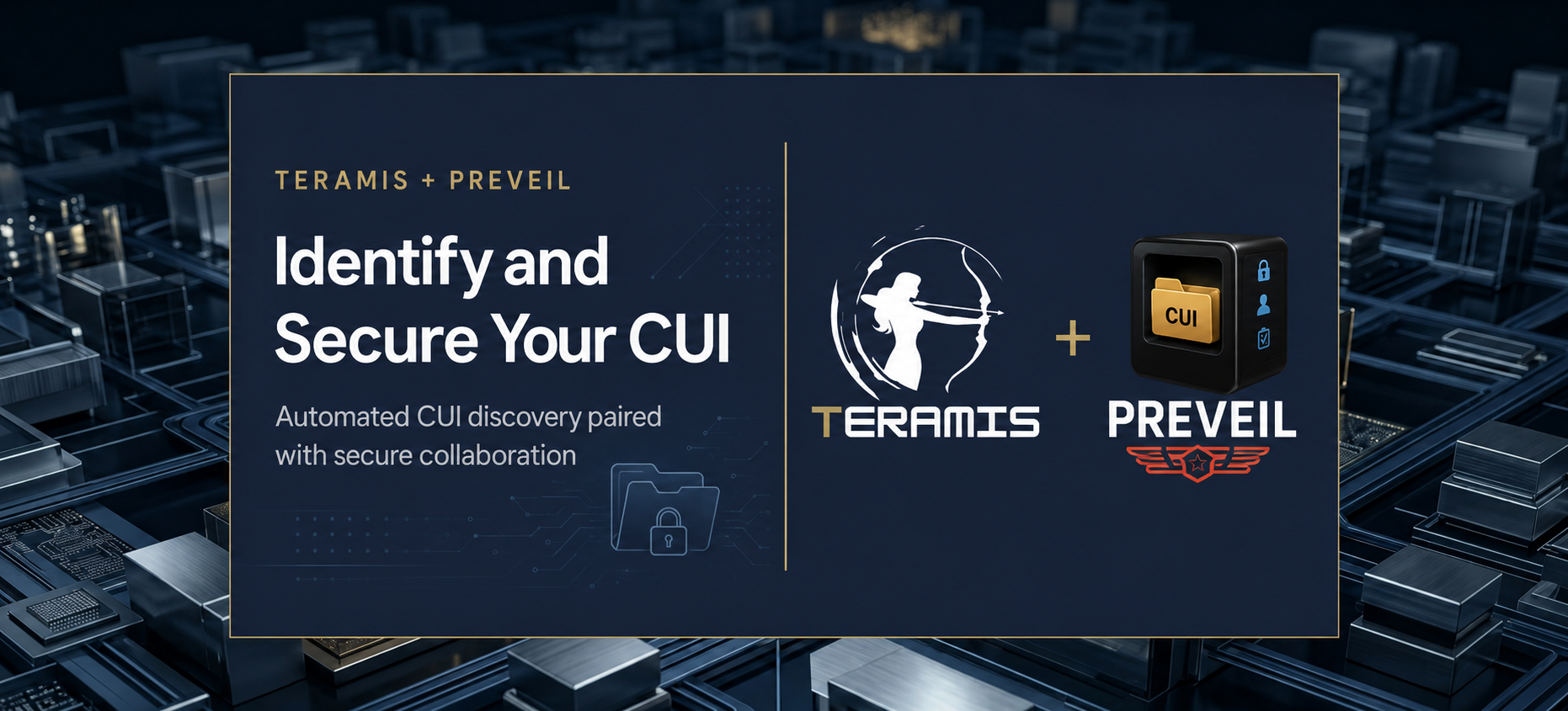 Teramis and PreVeil partnership for automated CUI discovery and secure collaboration for defense contractors.